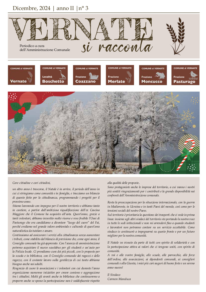 "Vernate si racconta", dicembre 2024